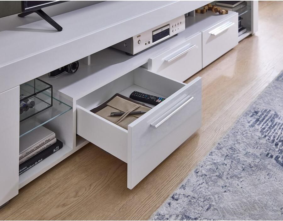 OTTO Stolkom Tv-kast Goal 3 lades 5 open vakken afmetingen 200 44 44 cm - Foto 4