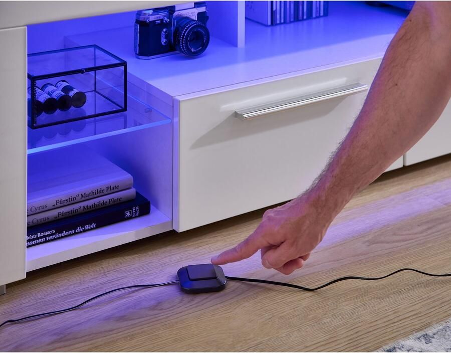 OTTO Stolkom Tv-kast Goal 3 lades 5 open vakken afmetingen 200 44 44 cm - Foto 5