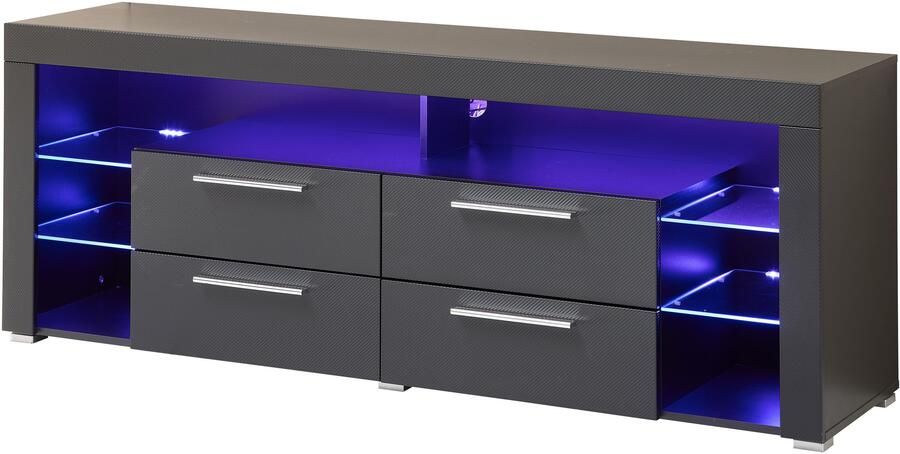 OTTO Stolkom Tv-kast Goal 4 lades 6 open vakken afmetingen 179 66 44 cm - Foto 4