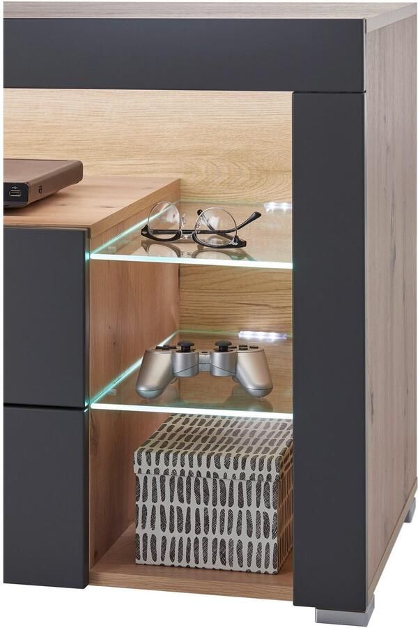 OTTO Stolkom Tv-kast Goal 4 lades 6 open vakken afmetingen 179 66 44 cm - Foto 4