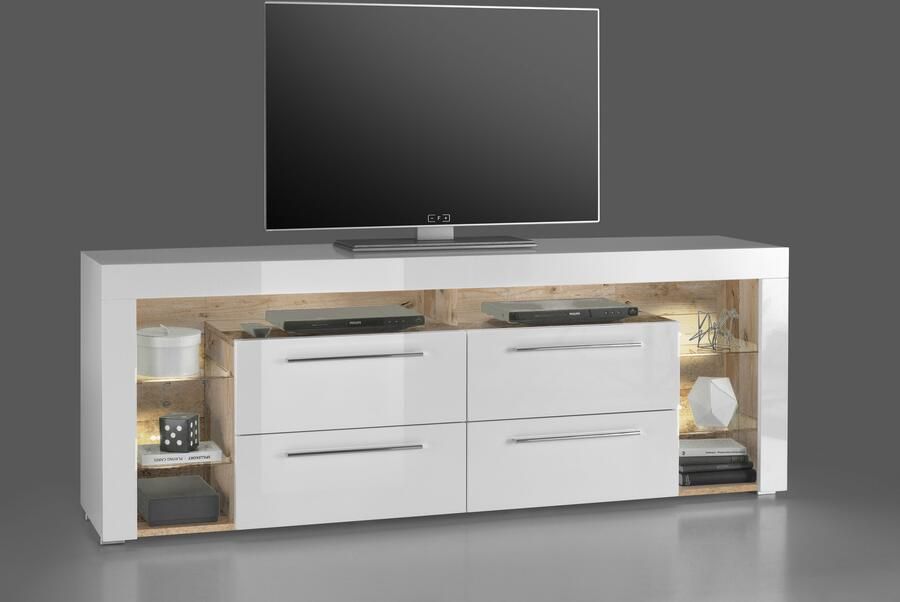 OTTO Stolkom Tv-kast Goal 4 lades 6 open vakken afmetingen 179 66 44 cm - Foto 4