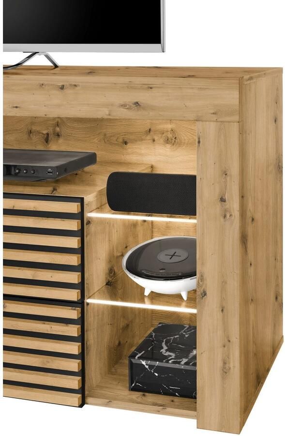 OTTO Stolkom Tv-kast Goal 4 lades 6 open vakken afmetingen 179 66 44 cm - Foto 8