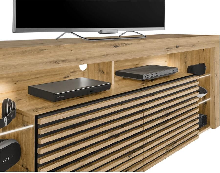 OTTO Stolkom Tv-kast Goal 4 lades 6 open vakken afmetingen 179 66 44 cm - Foto 3