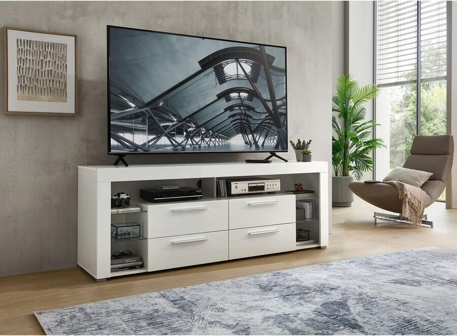 OTTO Stolkom Tv-kast Goal 4 lades 6 open vakken afmetingen 179 66 44 cm - Foto 4