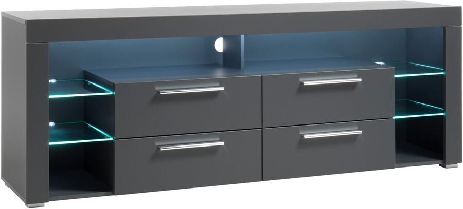 OTTO Stolkom Tv-kast Goal 4 lades 6 open vakken afmetingen 179 66 44 cm