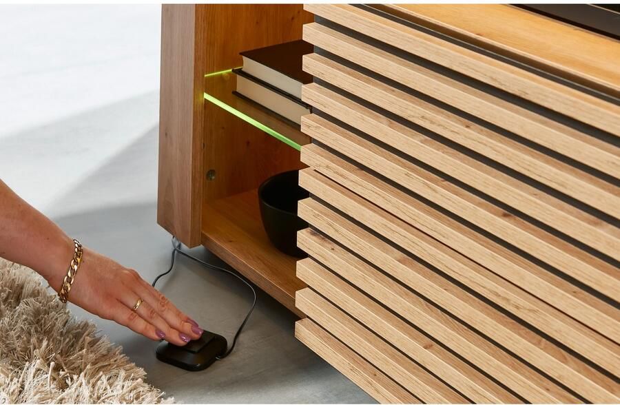 OTTO Stolkom Tv-kast Goal 4 lades 6 open vakken afmetingen 179 66 44 cm - Foto 9