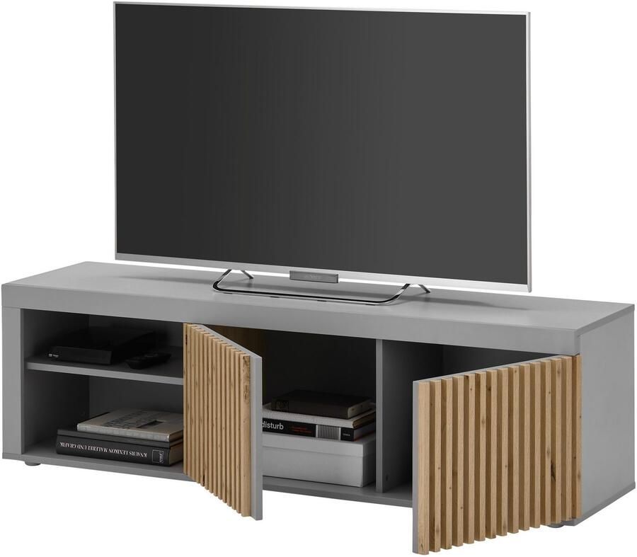 OTTO Stolkom Tv-kast Jasper 2 deuren en 2 open vakken bovenblad tot 25 kg belastbaar