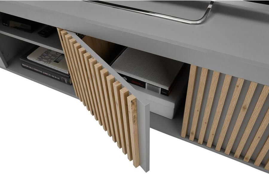 OTTO Stolkom Tv-kast Jasper 2 deuren en 2 open vakken bovenblad tot 25 kg belastbaar - Foto 3