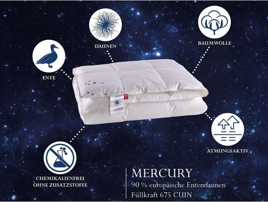 OTTO UNIVERSE OF SLEEPING Donzen dekbed Mercury voor zomer & winter natuurlijke materialen Made in Denmark (1 stuk) - Foto 4