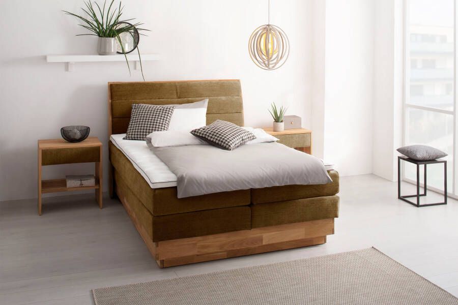 OTTO products Boxspring JENNA zonder ledverlichting met gecertificeerde gerecyclede overtrekstoffen