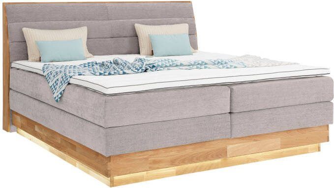 OTTO products Boxspring JENNA in verschiedenen Farben und Breiten erhältlich Ledverlichting met gecertificeerde gerecyclede overtrekstoffen - Foto 13