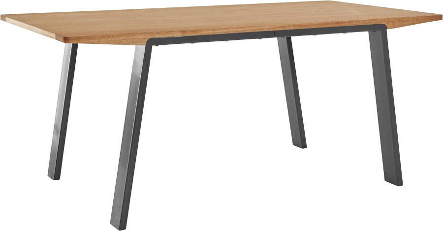 OTTO products Eettafel Flemming Massief eikenhout 175 cm of 225 cm elegant gewelfd tafelblad - Foto 7