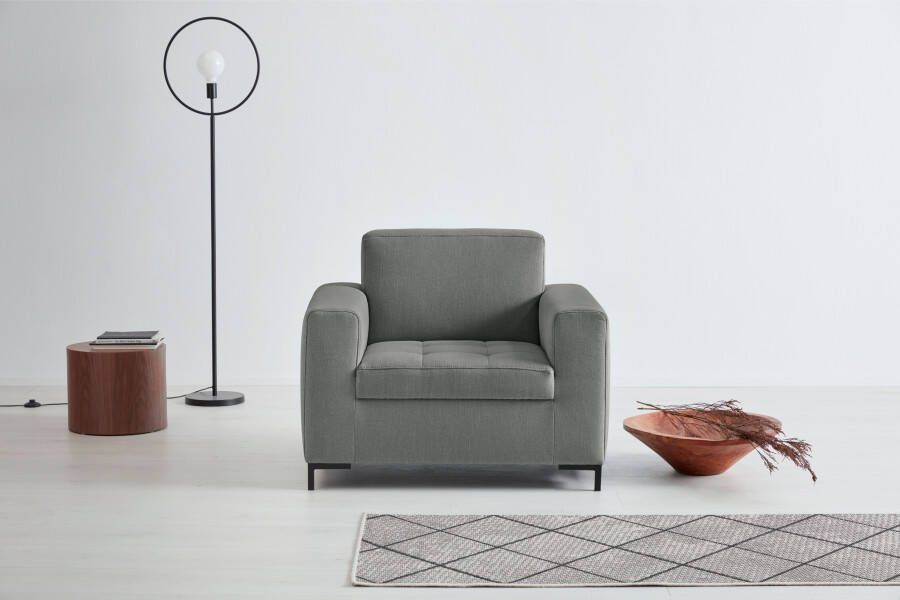 OTTO products Fauteuil Grazzo hoogwaardige stoffen van gerecycled materiaal stiksels op de zitting - Foto 8