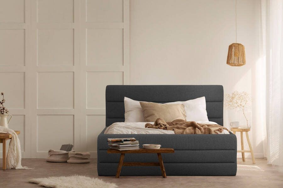 OTTO products Gestoffeerd bed Merrit Dwarsnaad in het hoofd- en voetbord in 5 breedten ook in 220 cm lang - Foto 7