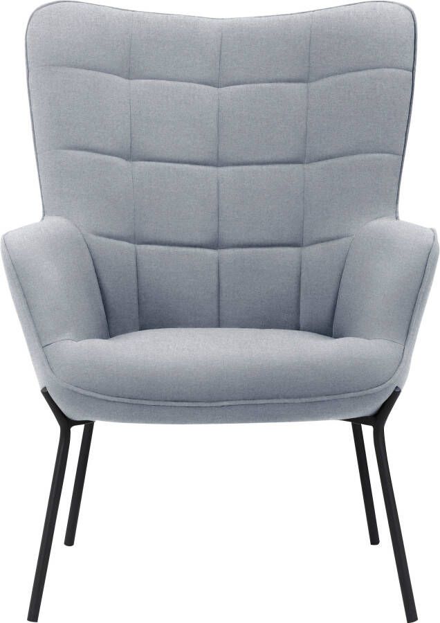 OTTO products Loungestoel Luukas Stof gerecycled polyester zacht verdikte zitting en rugleuning zithoogte 46 cm (1 stuk) - Foto 7