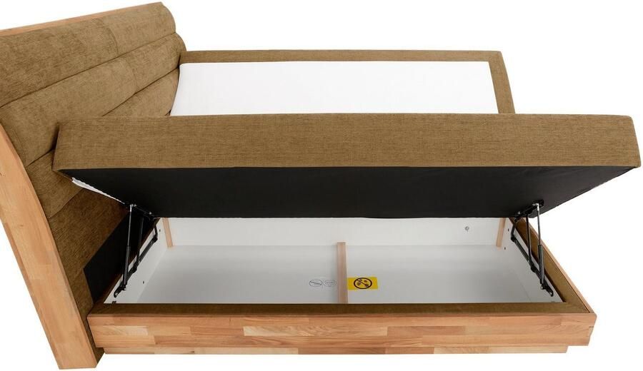 OTTO products Boxspring JENNA in verschiedenen Farben und Breiten erhältlich Ledverlichting met gecertificeerde gerecyclede overtrekstoffen - Foto 10