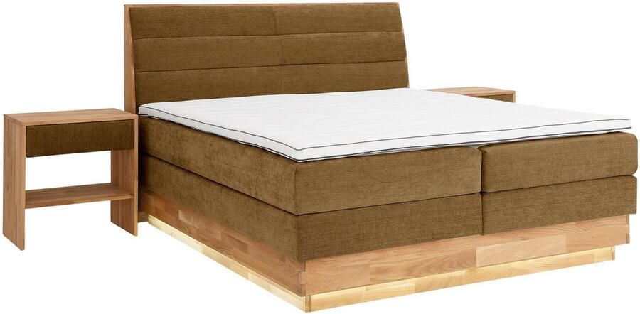 OTTO products Boxspring JENNA in verschiedenen Farben und Breiten erhältlich Ledverlichting met gecertificeerde gerecyclede overtrekstoffen - Foto 13