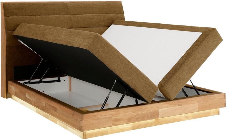 OTTO products Boxspring JENNA in verschiedenen Farben und Breiten erhältlich Ledverlichting met gecertificeerde gerecyclede overtrekstoffen - Foto 8