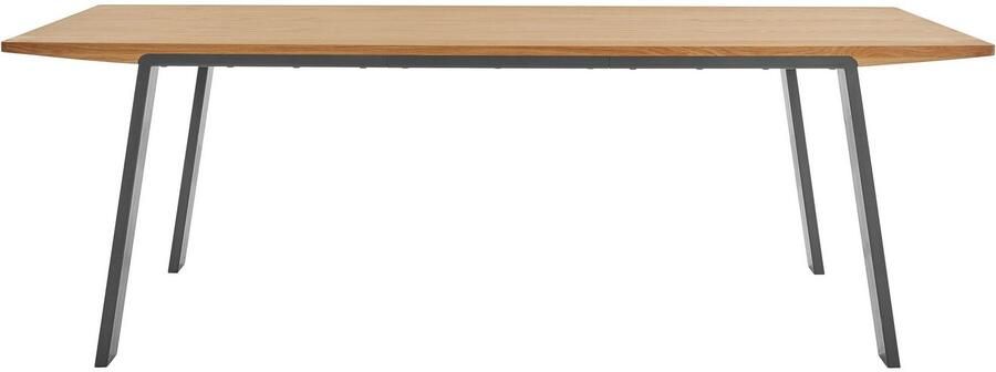 OTTO products Eettafel Flemming Massief eikenhout 175 cm of 225 cm elegant gewelfd tafelblad - Foto 7