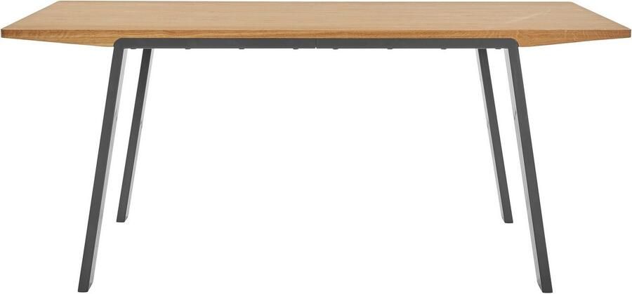 OTTO products Eettafel Flemming Massief eikenhout 175 cm of 225 cm elegant gewelfd tafelblad - Foto 7