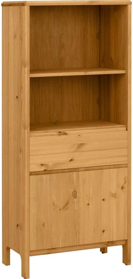 OTTO products Halfhoge kast Jorrick Breedte 60 cm massief grenenhout met bio olie was behandeld - Foto 5