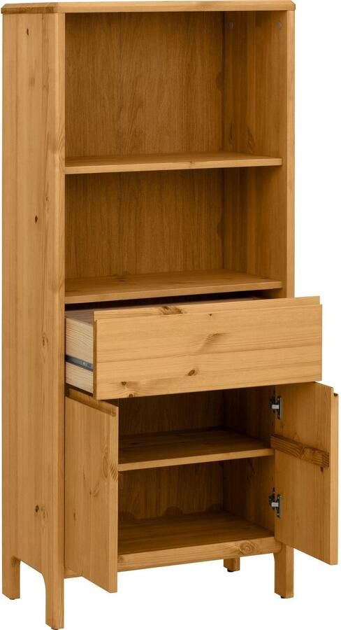 OTTO products Halfhoge kast Jorrick Breedte 60 cm massief grenenhout met bio olie was behandeld - Foto 4