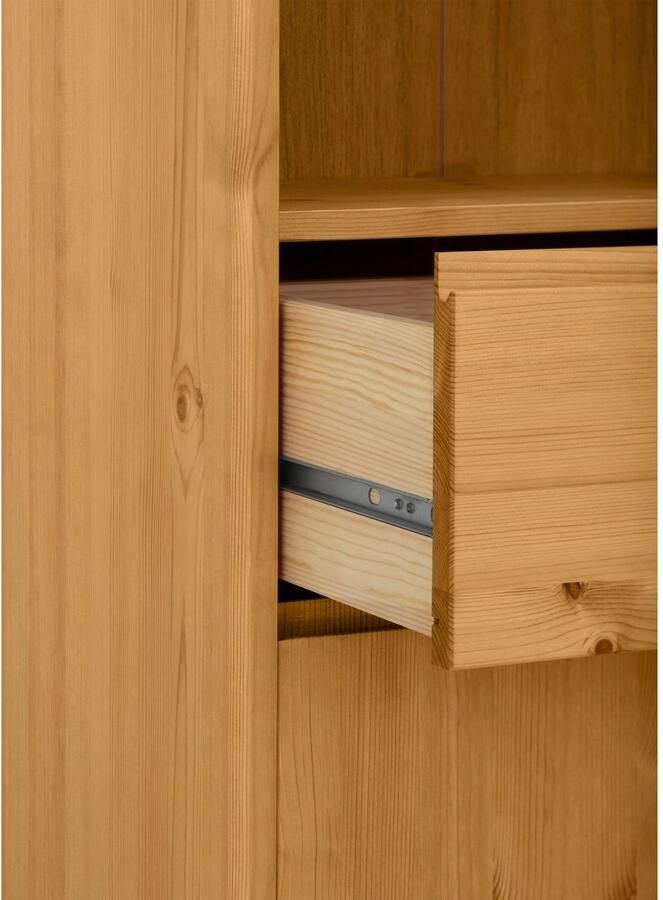 OTTO products Halfhoge kast Jorrick Breedte 60 cm massief grenenhout met bio olie was behandeld