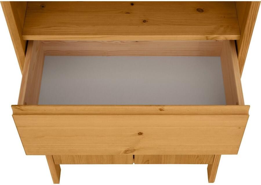 OTTO products Halfhoge kast Jorrick Breedte 60 cm massief grenenhout met bio olie was behandeld - Foto 2