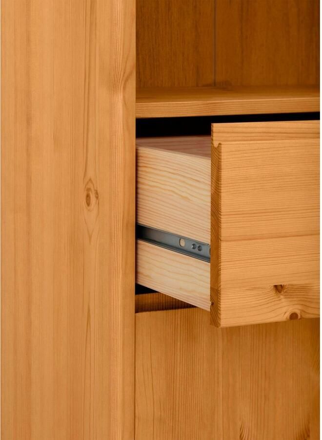 OTTO products Hoge kast Jorrick Breedte 60 cm massief grenenhout met bio olie was behandeld - Foto 3