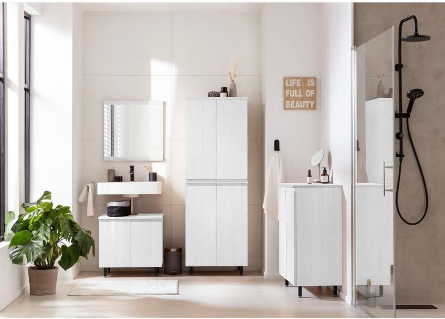 OTTO products Wastafelonderkast Fjonn Grenen breedte 60 cm massief hout met plantaardige bio-olie behandeld - Foto 5