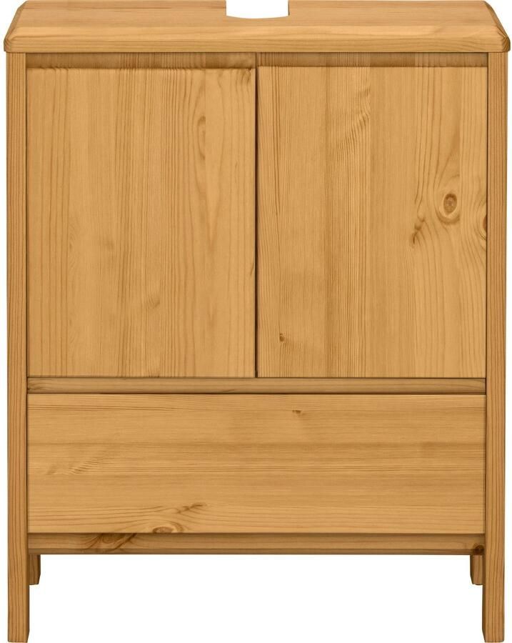 OTTO products Wastafelonderkast Jorrick Breedte 60 cm grenen met bio olie was behandeld sifonuitsparing - Foto 2