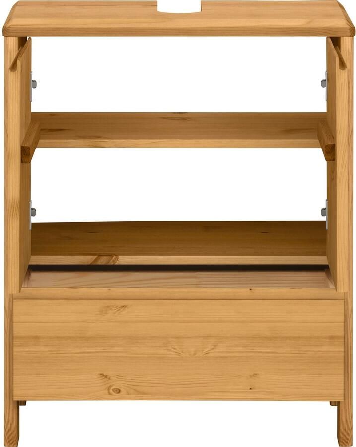 OTTO products Wastafelonderkast Jorrick Breedte 60 cm grenen met bio olie was behandeld sifonuitsparing - Foto 3