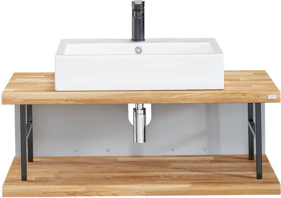 OTTO products Wastafelonderkast Tommes Badkamermeubel in breedte 100 cm inclusief wasbak FSC -gecertificeerd eiken