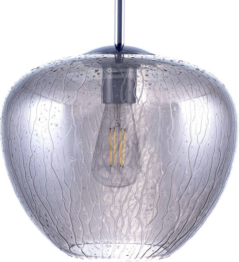 Paco Home Hanglamp Stela Plafondlamp led woonkamer slaapkamer in hoogte verstelbaar glas E27 - Foto 4