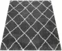 Paco Home Hoogpolig vloerkleed Maghreb 075 Ruitmotief Scandi design heerlijk zacht ideaal in de woonkamer & slaapkamer - Thumbnail 1