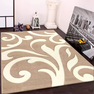 Paco Home Loper Diamond 761 Tapijtloper korte pool geweven 3D-design met ornamenten ideaal in de hal & slaapkamer