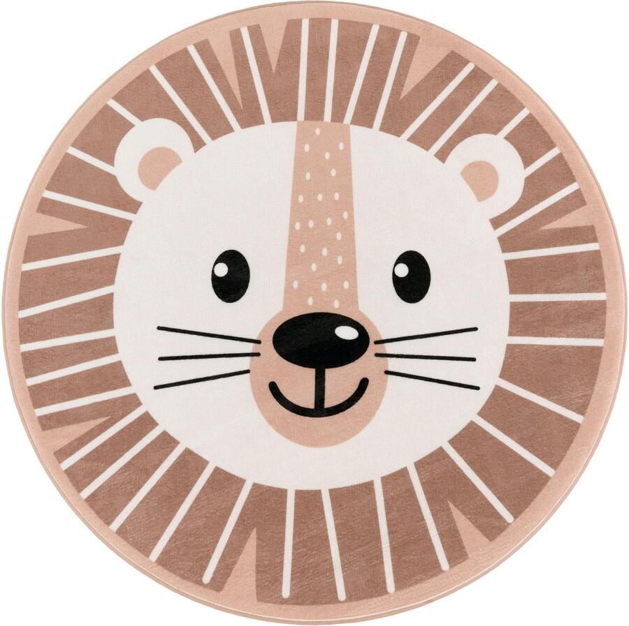 Paco Home Kindervloerkleed Chicos 556 Platweefsel motief leeuw kinderkamer - Foto 5