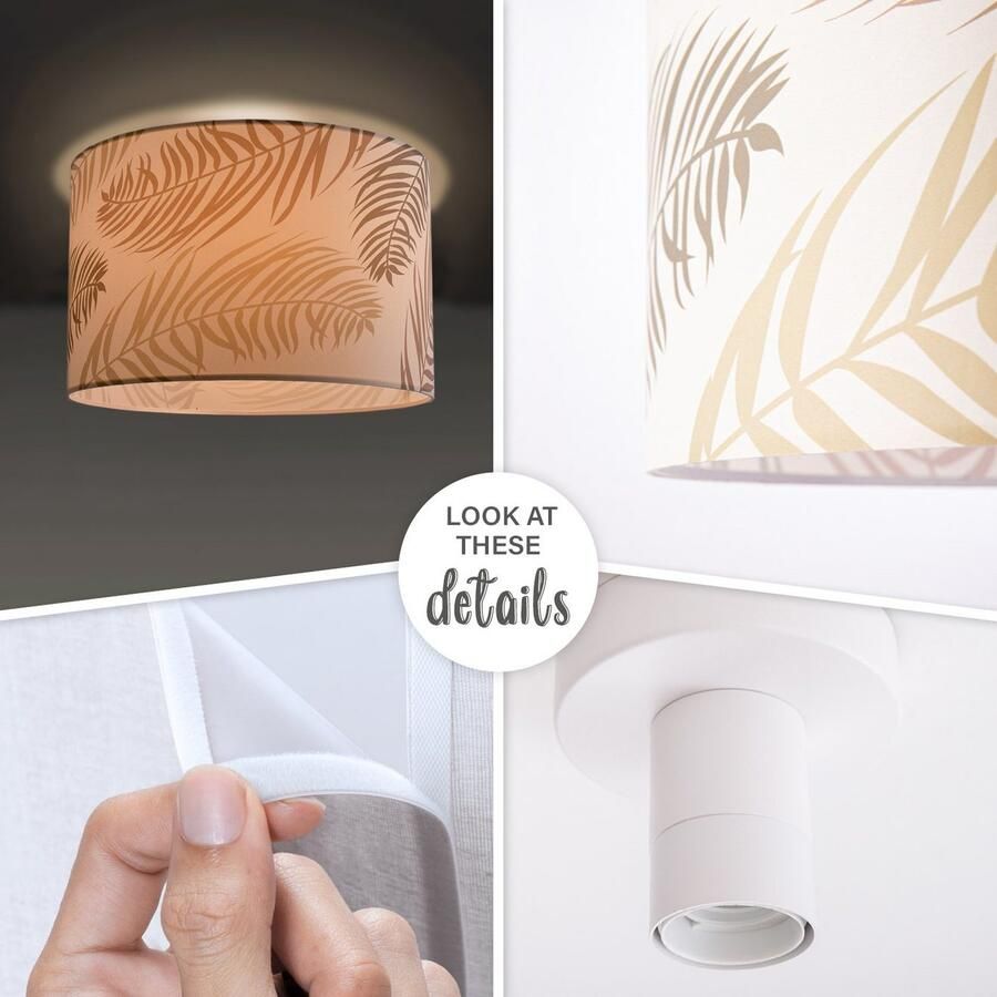 Paco Home Plafondlamp Kuba 123 LED lamp plafondlamp woonkamer decor woonkamer plafondlamp palmen - Foto 2