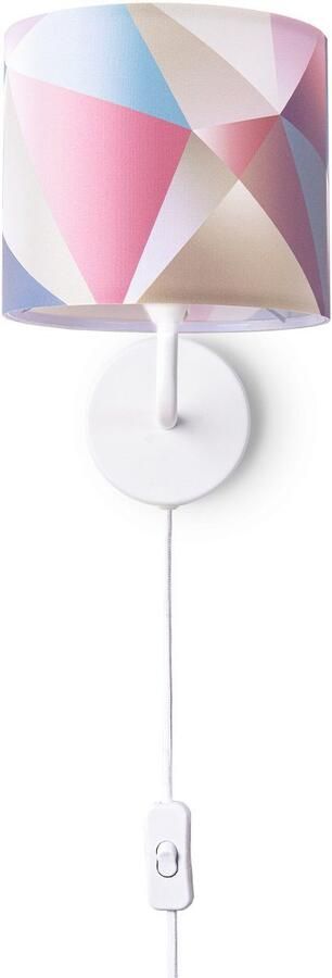 Paco Home Wandlamp Kosy 309 Stekker ganglamp woonkamer Ø18cm pastel decor kabel 3m E14 - Foto 3