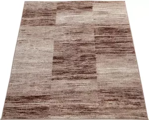 Paco Home Vloerkleed ECE 917 Korte pool modern ruitdesign gemêleerde look ideaal in de woonkamer & slaapkamer