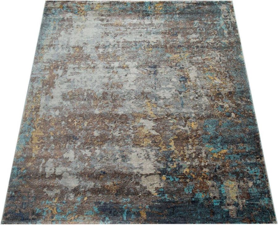 Paco Home Vloerkleed Jazz 703 Korte pool modern kleurrijk design en used look