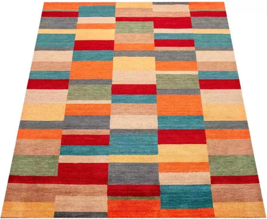 Paco Home Wollen kleed Gabbeh 305 Korte pool met de hand geweven zuivere wol gabbeh-stijl patchworkdesign - Foto 2