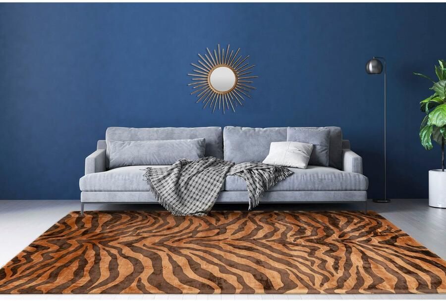 Floraya Sinai 125 Brown Dunkelbraun 80× 150cm Stylish Home Decor Rug - Foto 4