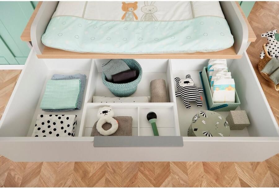 PAIDI Kinderwelten Commode Fiene 3 laden bovenste lade volledig uittrekbaar - Foto 5