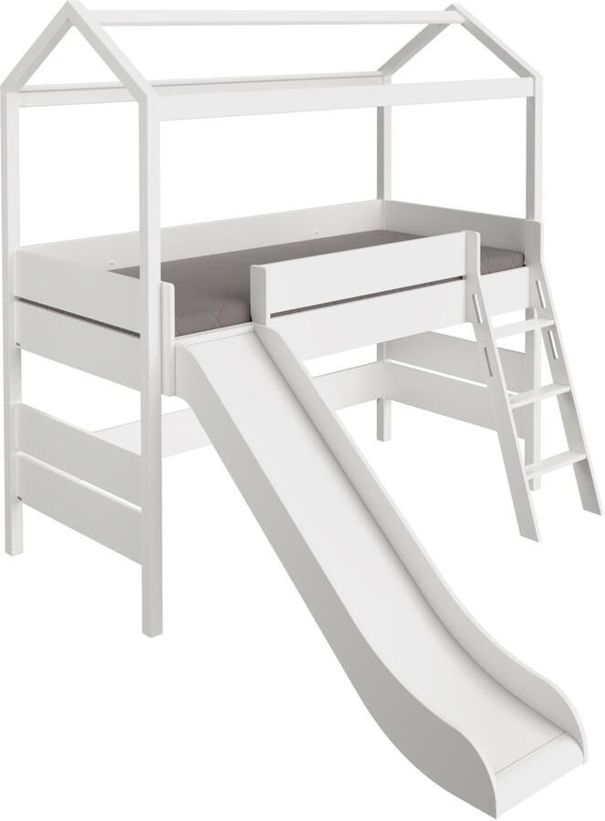 PAIDI Kinderwelten Huisbed TINY HOUSE Speelbed met glijbaan en valbeveiliging individueel aanpasbaar - Foto 3