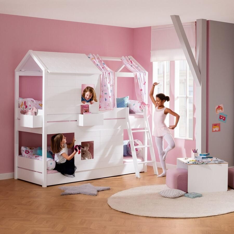 PAIDI Kinderwelten Huisbed TINY HOUSE stapelbed