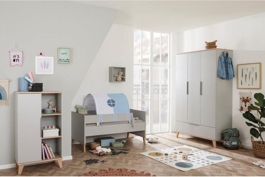 PAIDI Kinderwelten Kledingkast Fiene kledingkast voor de kinderkamer veel opbergruimte met legplanken en kledingstangen - Foto 4