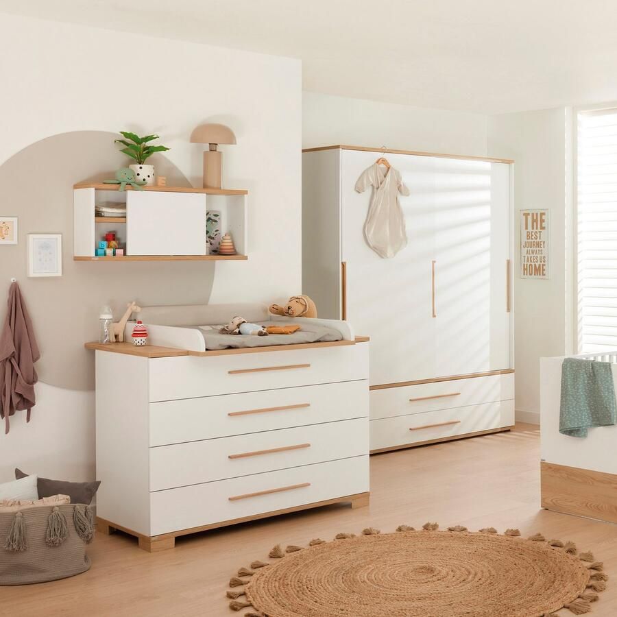 PAIDI Kinderwelten Commode YOLANDA 4S bovenste lade met vakkenindeling en volledig uittrekbare lade