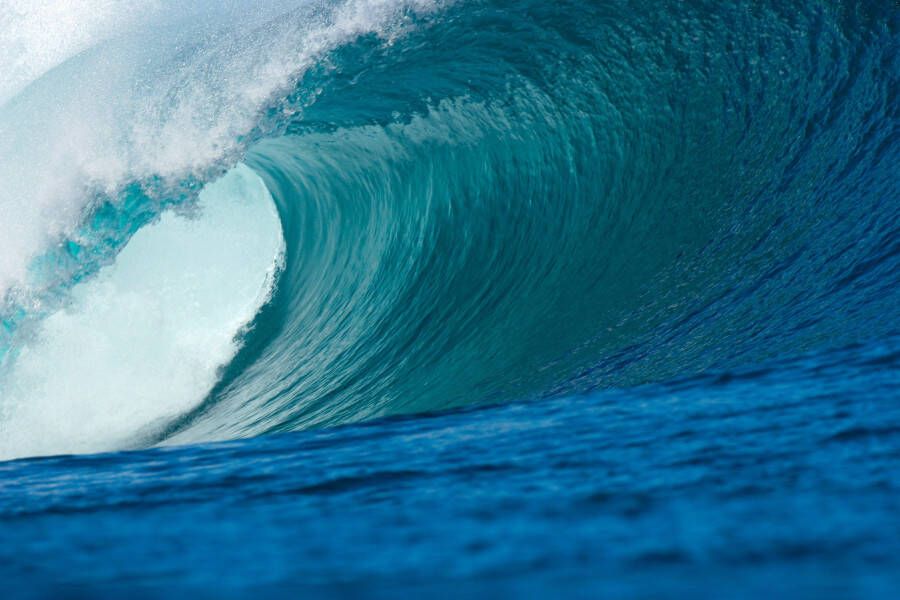 Papermoon Fotobehang Big Wave Big barrel BlueBack 7 banen 350 x 260 cm - Foto 1