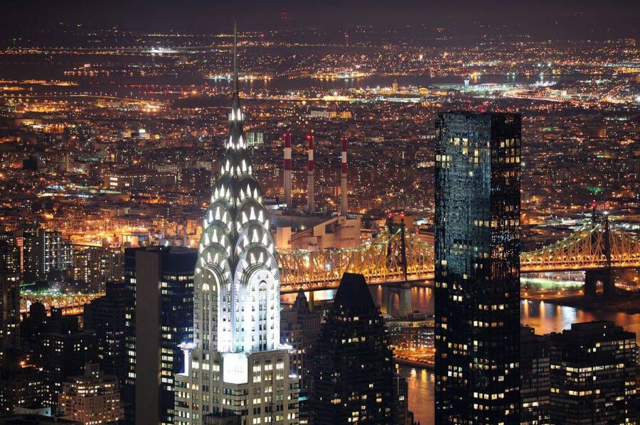 Papermoon Fotobehang Chrysler gebouw New York Vliesbehang eersteklas digitale print - Foto 1